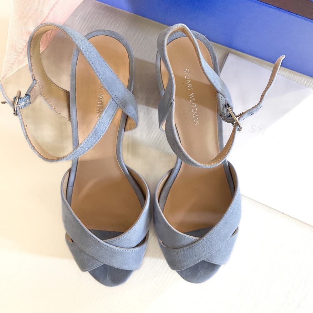 Stuart Weitzman Ivona Cornflower Heels